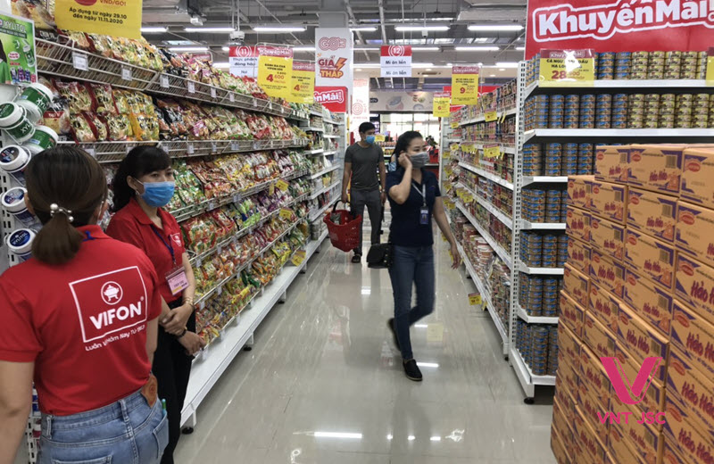 Hình ảnh VNT JSC cung cấp kệ siêu thị Hà Nội